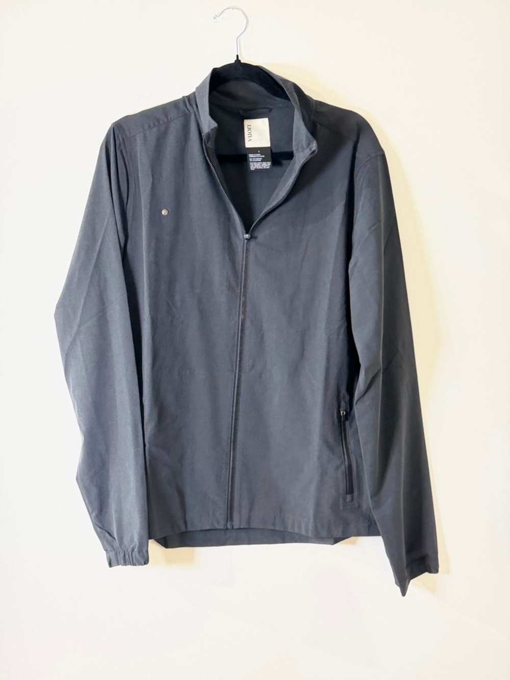 Vuori Men's Charcoal Lightweight Zip Jacket